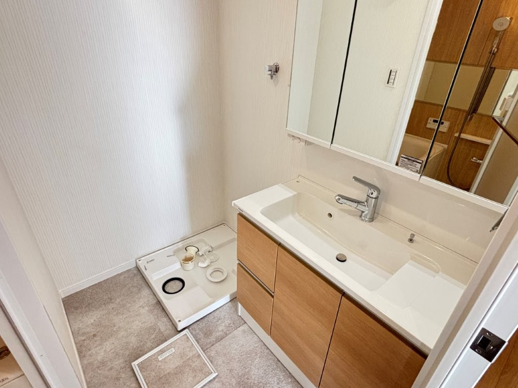 三旺マンション上脇B棟の洗面所