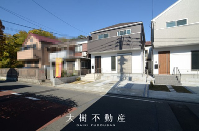 【前面道路含む現地写真】 | 座間市東原1丁目　新築戸建て　全３棟【仲介手数料無料】
