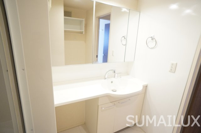 熊本市南区八幡９丁目のアパートの独立洗面台