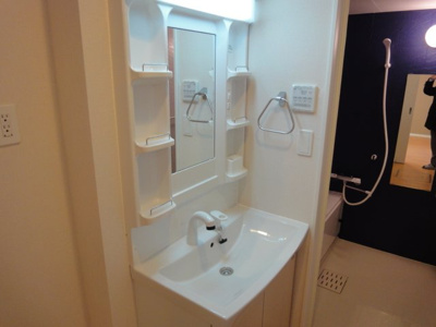 【洗面所】 | サンモール金ヶ崎 | 洗髪洗面化粧台