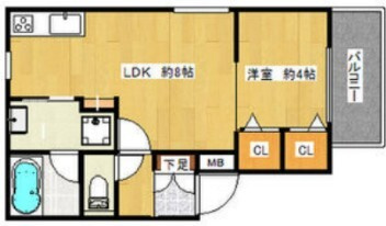 パロス江坂垂水町アイシアの間取り