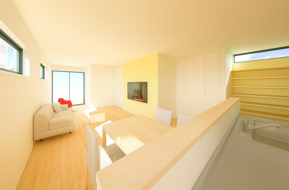 中央区関屋田町3丁目　3号棟　新築戸建の完成予想図|2階