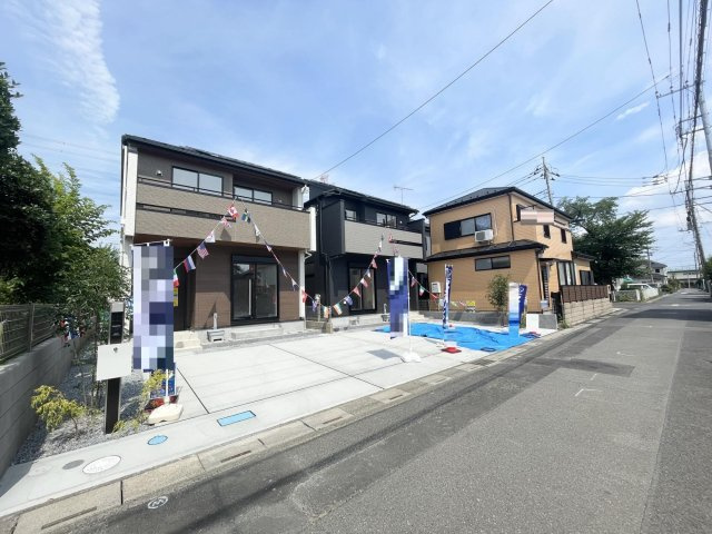 上尾市上10期の前面道路含む現地写真|南西側公道4.5ｍ