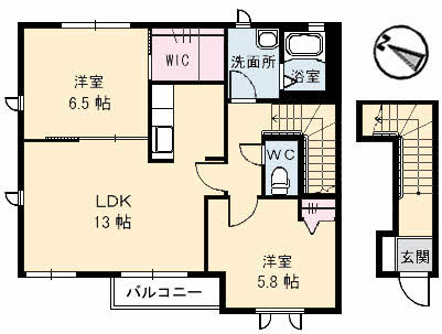 Ｔ・Ｋコートの間取り