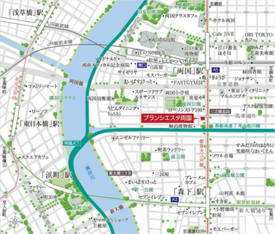 【地図】 | ブランシエスタ両国