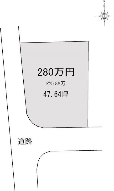 山根町売土地の区画図