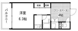 大阪市中央区本町橋の賃貸マンションの間取り