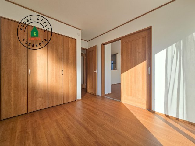 菊池郡菊陽町原水第1-3棟（A号棟）の内観：施工例|将来的に、琉球畳を引きまして和室風にすることも可能です。