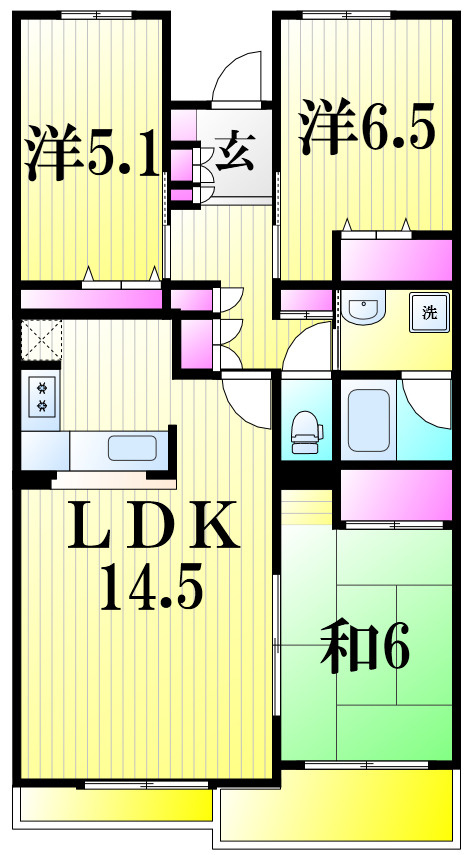 ＩＳＭ南柏 の間取り