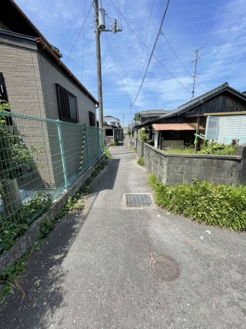 清水町　売土地の前面道路含む現地写真