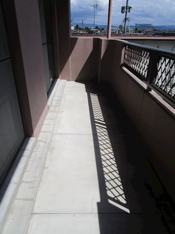 熊本市北区龍田６丁目の賃貸マンションのバルコニー