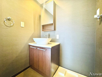 【洗面所】 | エルフパパ庄内緑地 | 脱衣スペースもあります