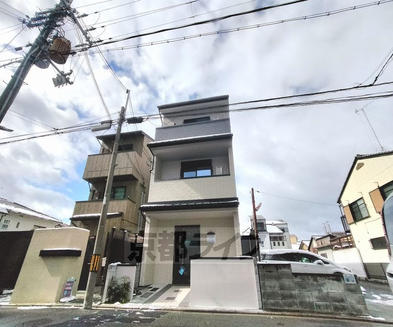 グラン京都西陣の外観パース|建築中外観イメージ