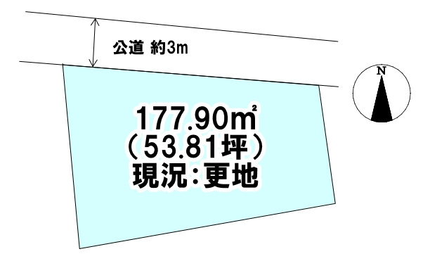 西連寺町1丁目　売土地の土地図