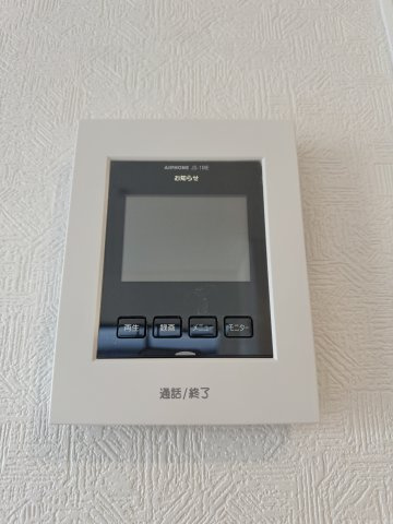 中央区萩丘第2の防犯設備|モニター付きインターホン！相手の顔が良く見えます！誰が来たかすぐ分かるので防犯対策にもなりますね！　