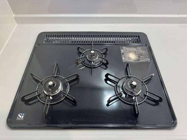 中央区萩丘第2の設備|使いやすい3つ口コンロ！　