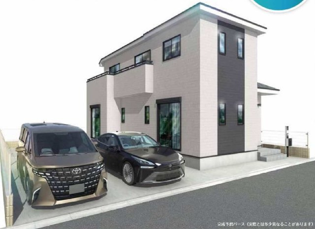 【横浜市旭区今宿2丁目56-4新築戸建て】★仲介手数料無料★（中沢小学校・旭中学校）の外観パース