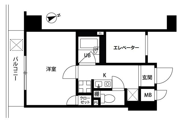 プレール御茶ノ水の間取り|1K