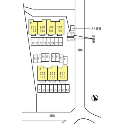 【区画図】 | モダンセジュールＫ