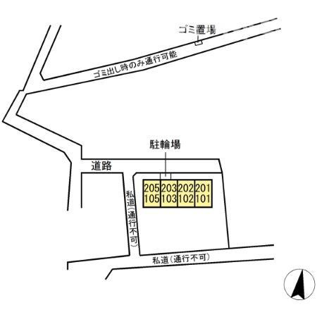 ベルフルールの区画図