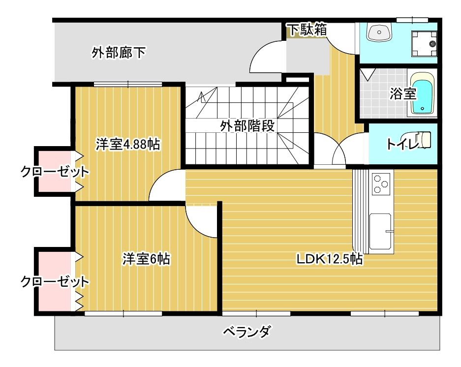 ベアコーポの間取り