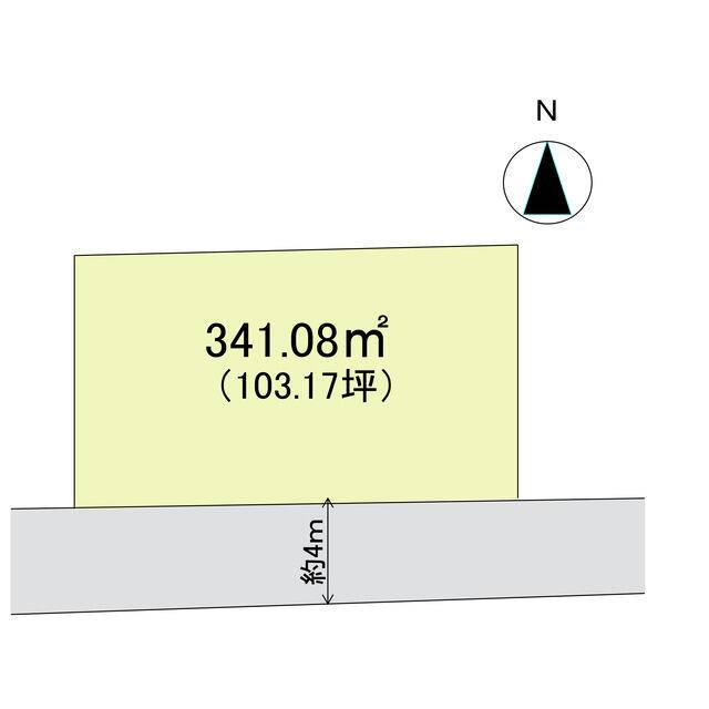 喜光地町2丁目　売土地の区画図