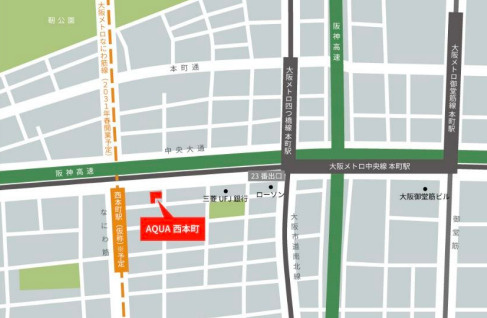 ＡＱＵＡ西本町の地図