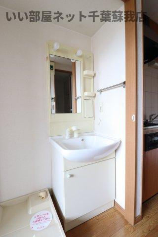 ドリーム７８の洗面所|朝の準備に活躍する、洗髪洗面化粧台！