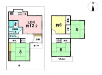 高槻市藤の里町　中古戸建の画像