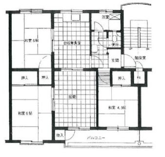 東垂水住宅８号棟　収益の間取り