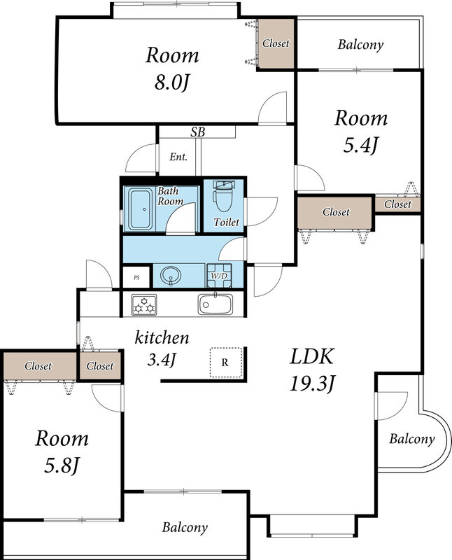 ジュネスあかね台の間取り