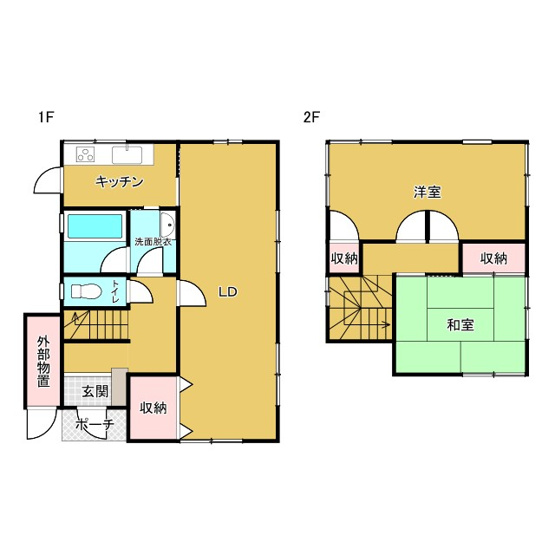 【間取り】 | 鳥取市北園2丁目中古戸建
