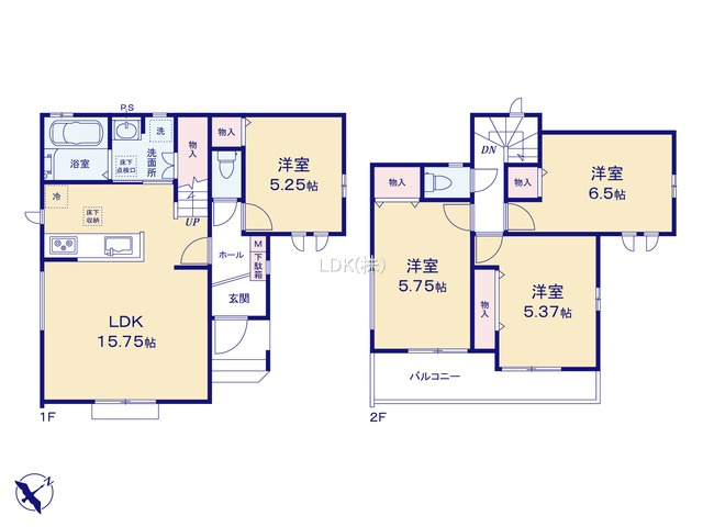 【間取り】 | 新築戸建／ふじみ野市西２丁目（全1棟）