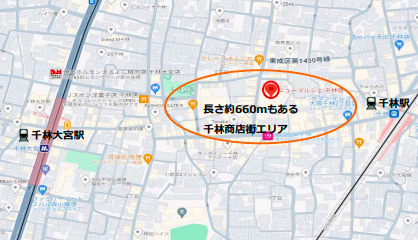 千林くらしエール館の地図