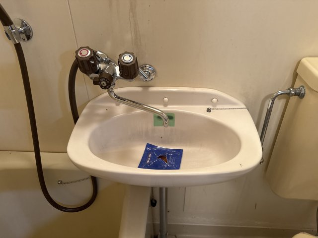 日の出コーポの洗面所