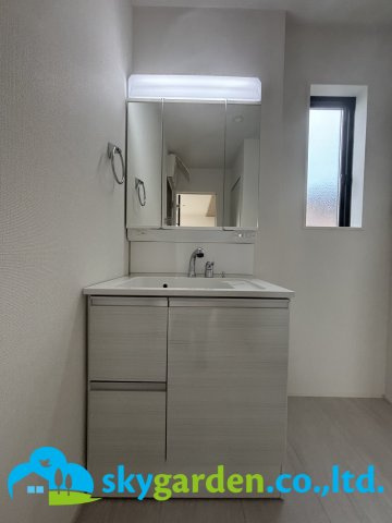 平塚市大島　新築戸建　全4棟3号棟の独立洗面台