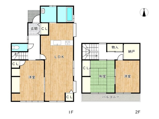 【間取り】 | 姫路市広畑区高浜町4丁目／中古戸建