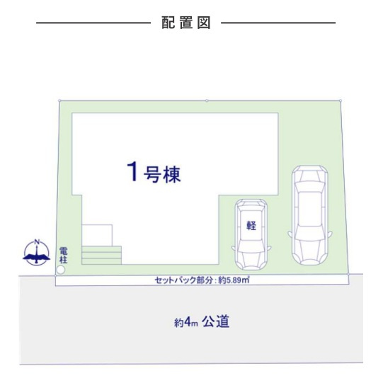 三郷市　新和1丁目　新築戸建　全1棟の区画図|区画図です