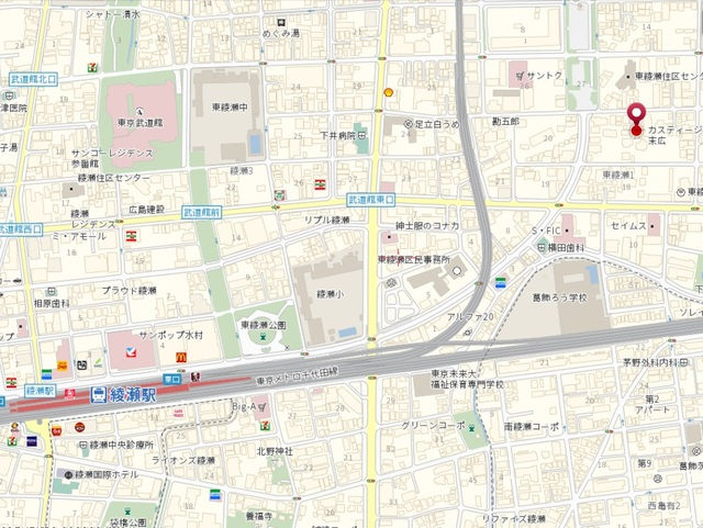 エスポワール綾瀬の地図|★案内図★