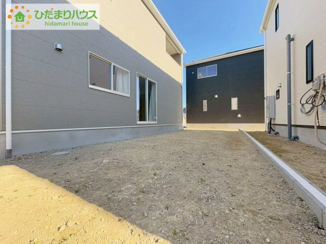 北茨城市大津町北町第12　新築戸建　1号棟の庭|お庭付物件になります！お庭遊びや、プールなどお子様も大喜び(^^)