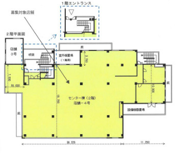 久我の杜　貸店舗の間取り