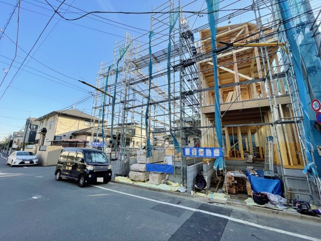 中野区丸山1丁目 全3棟 3号棟の外観|【現地販売会開催！】
100㎡超のゆとりあるプラン　全3棟
只今、建築中になりますがモデルハウスもご案内いたします♪