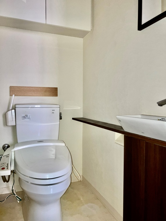 清潔感のあるトイレです