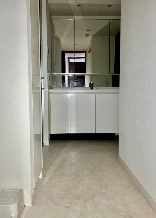 スペースが確保できる洗面所です