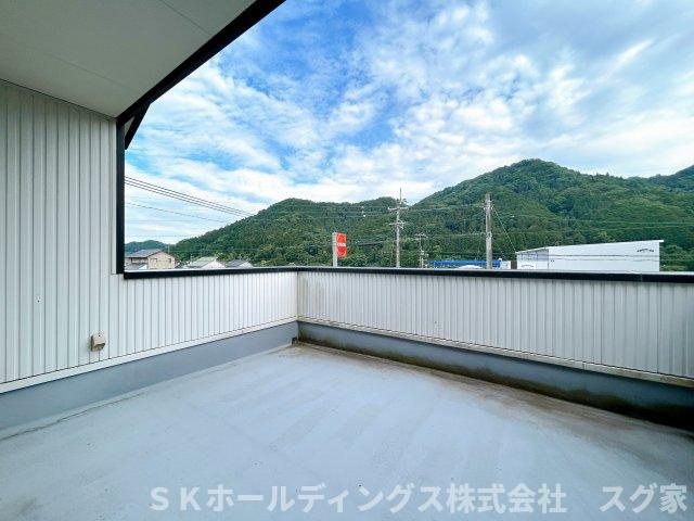 福知山市野花戸建てのバルコニー