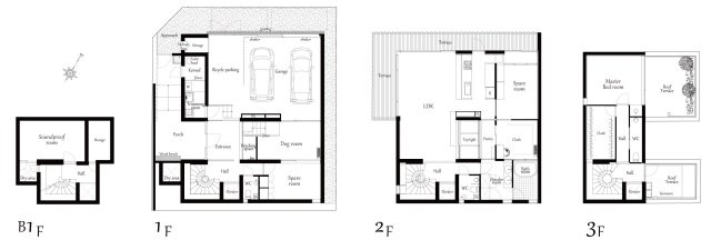 【間取り】 | 『 南西角地の堅牢で瀟洒な邸宅 』 　 ※ 注意事項は備考欄を参照