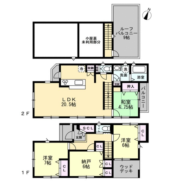 ■高座郡寒川町一之宮2丁目　中古戸建の間取り|ファミリーにお勧めの4LDK☆