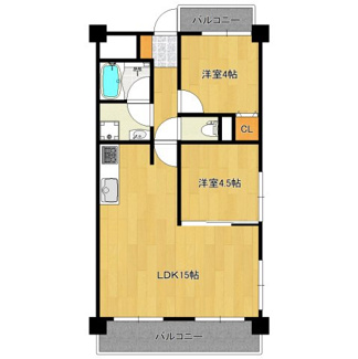 【間取り】 | ベル・アーバニティ住吉 | 【南向き日当り良好】たっぷりの陽光に包まれる明るい住まいに気持ちも明るくなりますよ♪