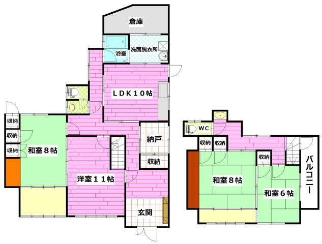 矢野東5丁目戸建の間取り
