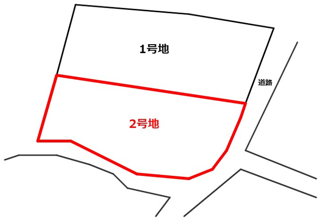 【土地図】 | 和水町江田_土地（分筆②） | ※概略図のため現況優先です！